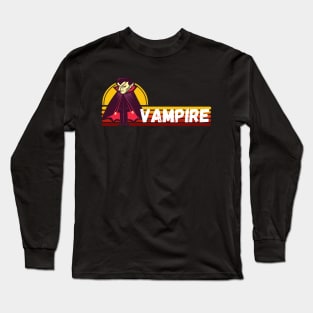 Vintage Retro Vampire Halloween Costume For Men, Women, Kids Long Sleeve T-Shirt